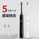 【新発売限定記念価格!】電動歯ブラシ 電動 歯ブラシ 音波歯ブラシ 5つのモード 自動タイマー IPX7防水 メモリー機能 ワイヤレス充電 100日間使用可能 ...