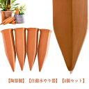 【新発売限定記念価格!】自動水やり器 4本入り 観葉植物 水やり当番 自動給水器 鉢植え 自動水やり機 プランター 園芸用 ガーデニング用品 野菜 家庭菜園 簡...