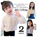【新発売限定記念価格!】Tシャツ カットソー 長袖トップス キッズ 襟フリル Tシャツ 秋 女の子 インナー レース キッズ服 通園 トップス 女の子 ハイネッ...