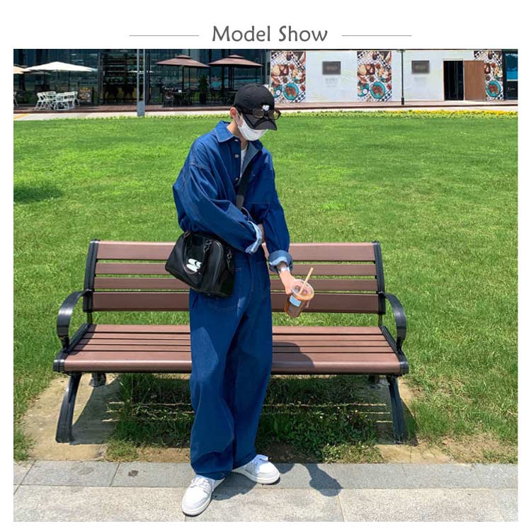 【新発売限定記念価格！】ヴィンテージ サロペット ツナギ デニム 整備 メンズ おしゃれ つなぎ 作業服 オーバーオール 長袖 デニムパンツ 作業着 カッコイイ アウトドア キャンプ アメカジ系 バイカー系 ヒップホップ カジュアル ジュニア オールインワン エンジニア