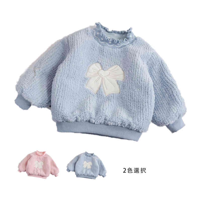 【2760円→実質2263円 8%OFFクーポン+P10倍!11/19 23:59まで】おしゃれブラウス ボアブラウス キッズ 秋..