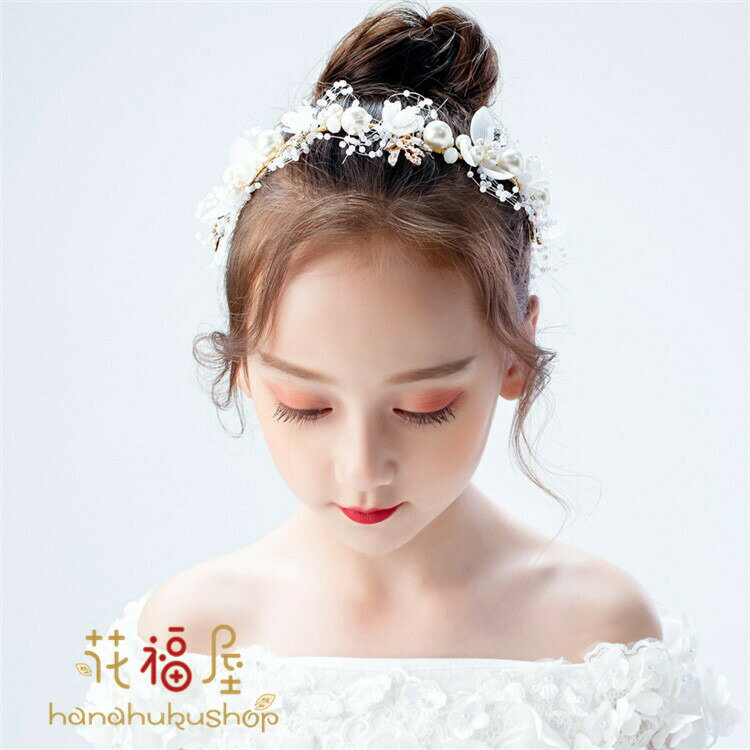 【2380円→実質2142円 8%COUPON+P2倍!11/27 01:59まで】子供ヘアアクセサリー 花輪 子どもカチューシャ ..