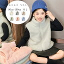 【新発売限定記念価格!】子供服 モコモコ ベスト 防寒 裏起毛 冬服 アウター アンズホワイト グレー ページュ グリーン ピンク ブルー 旅行 お出かけ 通園着 通学着 キッズ 暖かい 立ち襟 アウター 冬着 防寒抜群 子ども服 90 100 110 女の子