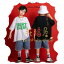 【新発売限定記念価格!】ダンス衣装 男女兼用 セットアップ 個性プリント 女の子 ダンス hiphop K-pop..