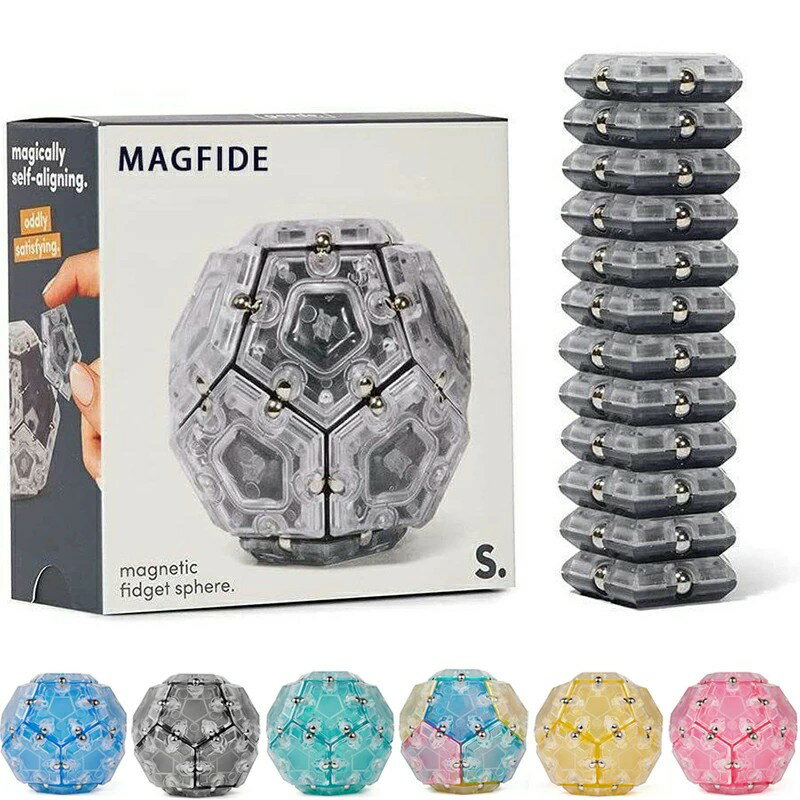 【2880円→実質2650円 8%OFFクーポン11/30まで】マグネットブロック 12ピース 磁気おもちゃ 立体パズル ..