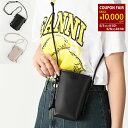 【最大10,000円OFFクーポン】GANNI ガニー ショルダーバッグ バッグ BOU CROSSBODY BAG A5958 A5956 レディース ベージュ グレージュ ブラック バタフライロゴ マグネット開閉 mzcp(4)
