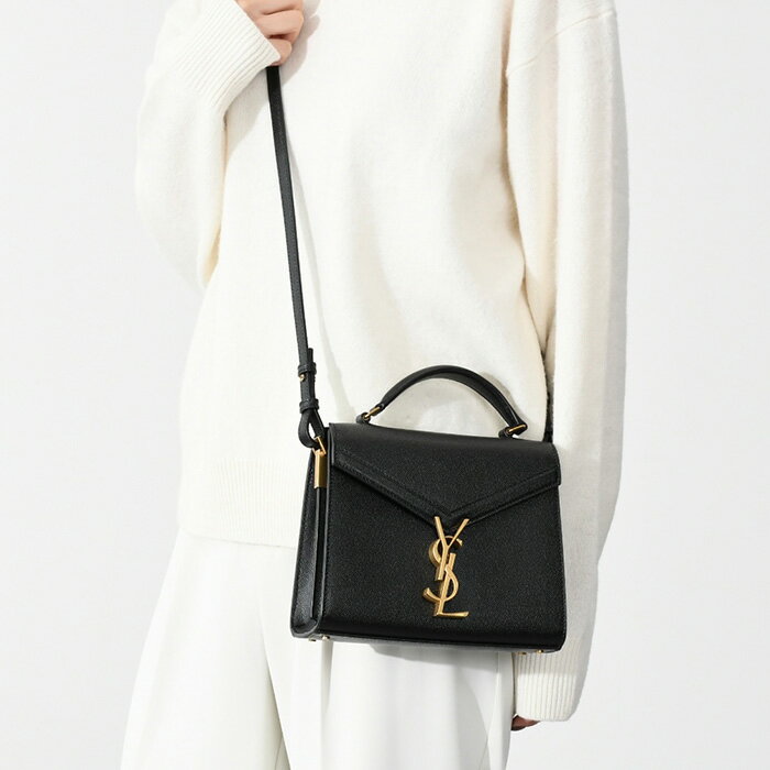 SAINT LAURENT サンローラン バッグ 鞄 623930BOW0W カサンドラ ハンドバッグ ショルダーバッグ レディース ブラック 黒 レザー 2WAY YSL ロゴ 人気 おすすめのサムネイル