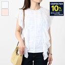 【10%OFF対象】CHLOE クロエ トップス ノースリーブラッフルトップス CHC23SHT20016 トップス レディース WHITE ホワイト 白 PI...