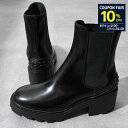【10%OFF対象】TOD'S トッズ ブーツ 靴 ショートブーツ サイドゴア レザー アンクルブーツ XXW08D0EA10AKT レディース ブラック 黒 ...