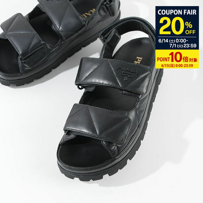 【P10倍&20％OFF対象】PRADA プラダ サンダル シューズ スポーツサンダル 1X721M