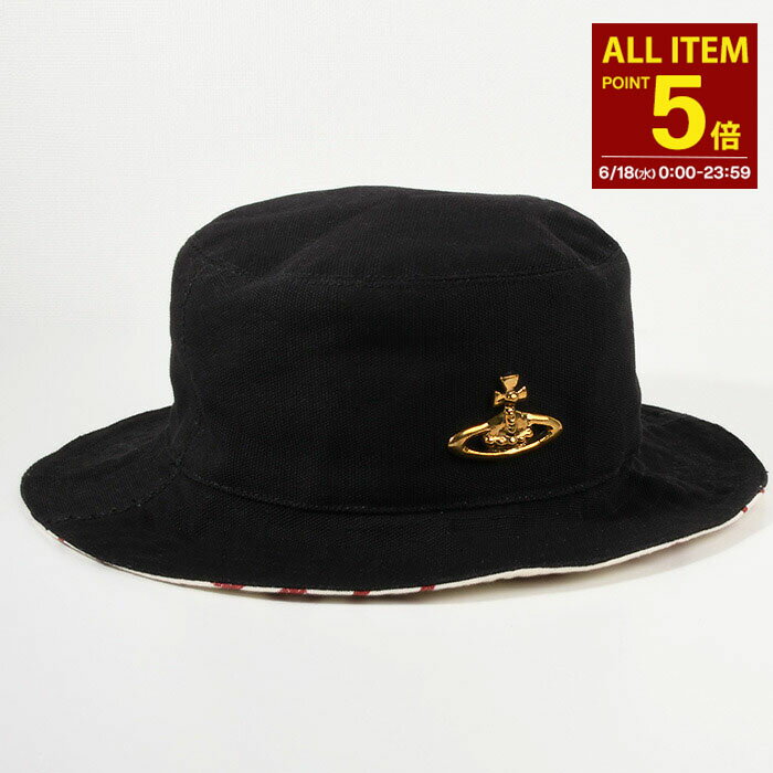 【全品P5倍】Vivienne Westwood ヴィヴィアン ウエストウッド 帽子 ハット バケッ