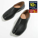 【P5倍&10%OFF対象】MAISON MARGIELA メゾン マルジェラ スリッポン シューズ Tabi レザー S58WR0033P3753 タビ ブラ...