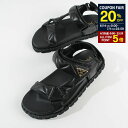 【P5倍&20%OFF対象】PRADA プラダ サンダル シューズ Nappa leather 1X433N 038 ブラック BLACK 黒 レザー トライア...