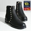 【P5倍&10%OFF対象】VALENTINO ヴァレンティノ ブーツ シューズ ロックスタッズ アンクルブーツ S0D47 VSL ショートブーツ レディース...