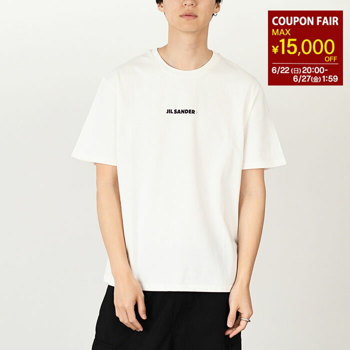 楽天セレクトショップFELICE【最大15,000円OFFクーポン】JILSANDER ジルサンダー Tシャツ トップス ロゴT クルーネックTシャツ J47GC0156 J20103 メンズ オフホワイト JIL SANDER＋ ワンポイントロゴ 半袖 春 夏 ミニロゴ incpt