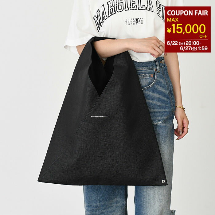 楽天セレクトショップFELICE【最大15,000円OFFクーポン】MM6 MAISON MARGIELA エムエムシックス メゾン マルジェラ バッグ トート ジャパニーズ バッグ ミディアム JAPANESE S54WD0039 P4344 レディース ユニセックス ブラック ステッチ
