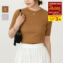 【全品P3倍&最大15,000円OFFクーポン】Courreges クレージュ ニット トップス SOLAR ライト リブ セーター 124MPU130FI00...