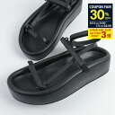 【全品P3倍&30%OFF対象】MM6 MAISON MARGIELA エムエムシックス メゾン マルジェラサンダル シューズ プラットフォーム ウェビングサン...
