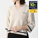【全品P3倍&10%OFF対象】MARNI マルニ セーター トップス ニット Vネック プルオーバー CVMD0099EQUFH542 レディース 女性 ベー...