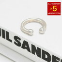 【全品P5倍】JILSANDER ジルサンダー 指輪 リング アクセサリー J29UQ0006 P6998 メンズ シルバー ロゴ 刻印 オープンバンド シンプル