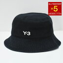 【全品P5倍】Y-3 ワイスリー 帽子 バケットハット ハット BUCKET HAT IX7000 メンズ ブラック コットン ロゴ ユニセックス 無地 バケハ