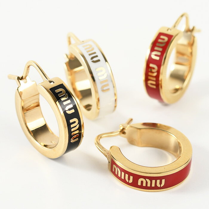 MIU MIU ミュウミュウ アクセサリー エナメルメタル ピアス 5IO103 2F6T レディー