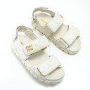 MIU MIU ミュウミュウ シューズ スポーティ マテラッセレザー サンダル 5X135E 88 レディース ホワイト マテラッセ スポーツサンダル ロゴ 0...