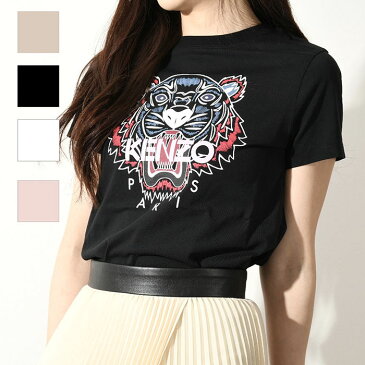 【ポイント3倍！】KENZO ケンゾー Tシャツ TIGER タイガー レディース FC52TS8464YM ロゴTシャツ トラ ホワイト ブラック ピンク ベージュ ロゴ ロゴT 半袖 春 夏 新作 ギフト おすすめ プレゼント