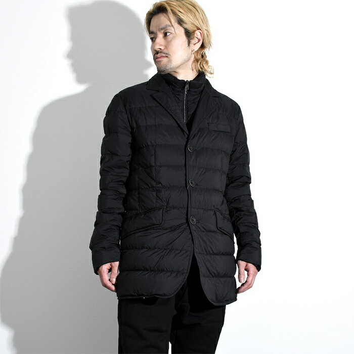 HERNO ヘルノ ダウンジャケット ダウン LA GIACCA PI001ULE192889 メンズ BLACK ブラック 2WAY ブレザー スリムフィット 防風 防寒 アウター コート 人気 おすすめ ギフト プレゼント