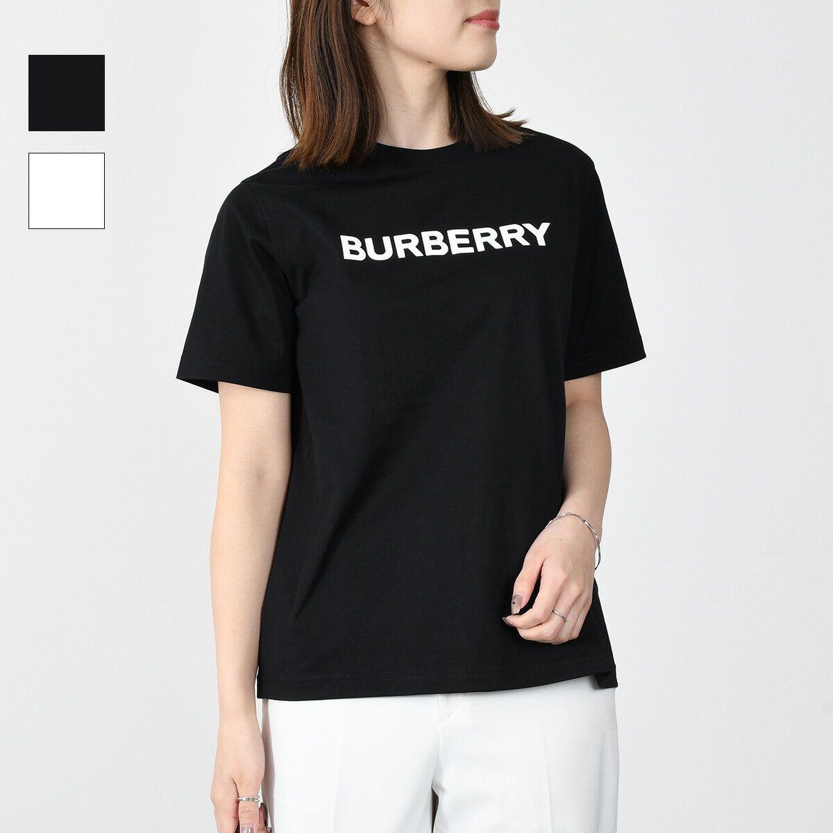 BURBERRY СХ꡼ T ȥåץ  ץ åȥT 8056724 8055251 ǥ WHITE ۥ磻  ֥å åȥȾµ  ͵