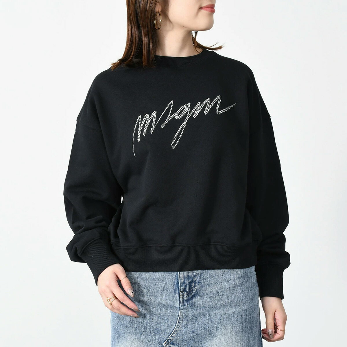 MSGM エムエスジーエム スウェット トレーナー トップス ロゴクルーネックスウェット 3541M