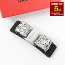 【P5倍】FERRAGAMO フェラガモ ヘアアクセサリー アクセサリー ヴァラリボン バレッタ 342759 レディース コットン クリスタル リボン ロゴ ...