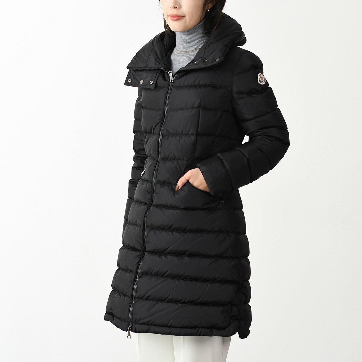 MONCLER モンクレール アウター ダウン フラメッテ FLAMMETTE ロングダウンジャケット 1C5090054155 レディース ブラック ナイロン ロング レギュラーフィット 防寒 秋冬のサムネイル