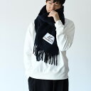 MARNI マルニ ロゴパッチスカーフ ブラッシュドアルパカ製 ASZC0005A0 UTW918 メンズ ユニセックス マフラー フリンジ ラベル ソリッドカ...
