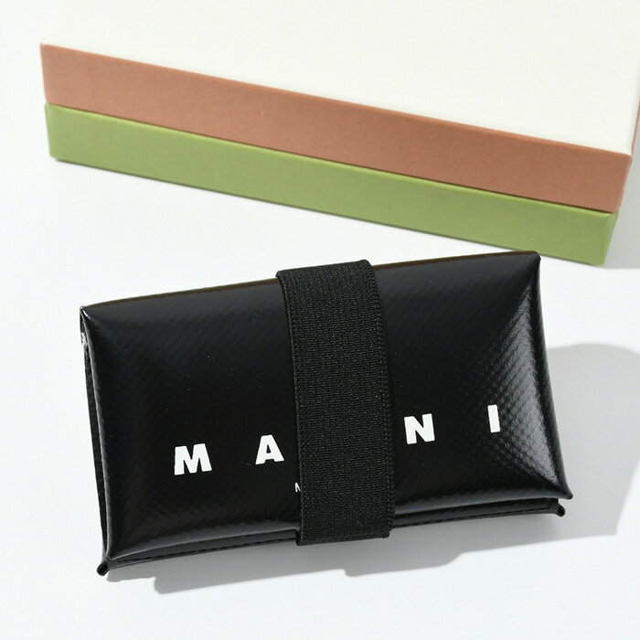 【MAX8,000円OFFクーポン配布中】MARNI マルニ カードケース コインケース オリガミ PFMI0007U2 P3572 PVC レディース メンズ ユニセックス シンプル ゴム ロゴ ブラック ホワイト 人気 おすすめ プレゼントのサムネイル