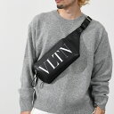 VALENTINO ヴァレンティノ バッグ VLTN ベルトバッグ YB0719 WJW メンズ BLACK WHITE ブラック ホワイト シンプル ロゴ カジュアル 無地 人気 おすすめ ギフト プレゼント