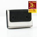【全品3%OFF&エントリーで最大P5倍】【訳あり】MAISON MARGIELA メゾン マルジェラ 財布 ウォレット 4ステッチ バイカラー三つ折りウォレット SA3UI0012 P6423 レディース ブラック ホワイト 折りたたみ財布 レザー ミニ財布