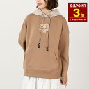 【全品P3倍】S Max Mara エス マックスマーラ トップス パーカー AGATA 9941015106 アガタ コットン ジャージーフーディー レディース キャメル 長袖 ドロップショルダー ロゴ