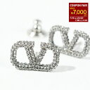 【最大7,000円OFFクーポン】VALENTINO ヴァレンティノ ピアス アクセサリー WJ0F85YCW レディース シルバー Vロゴ スワロフスキー ロ...