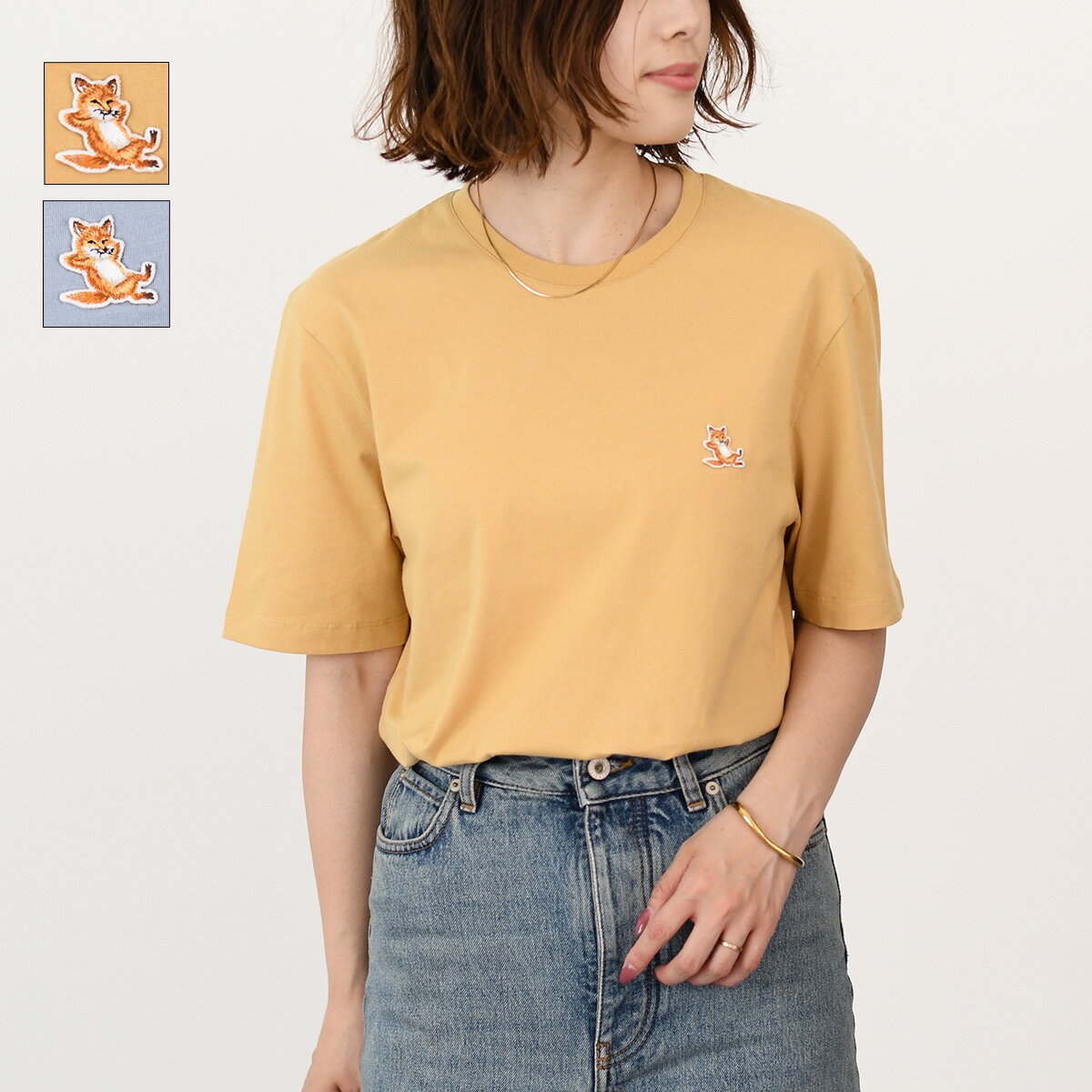 MAISON KITSUNE メゾン キツネ トップス チラックス フォックス パッチ レギュラー 