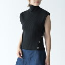 A.P.C アーペーセートップス ニット PAIGE トップCOGXH F23278 レディース ブラック ノースリーブ コットン ハイネック リブニット レイ...