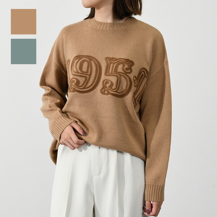 【P5倍&10/25限定エントリー要！2人に1人全額ポイントバックのチャンス！】Max Mara マックスマーラ トップス セーター ウール カシミヤ オーバーサイズ ニット FIDO レディース GREEN グリーン CAMEL キャメル ウール カシミア 秋 冬 人気 おすすめ プレゼントのサムネイル