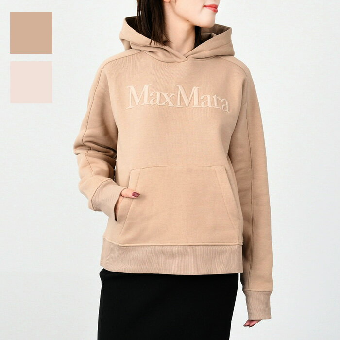 【全品P10倍&エントリーで参加！全額ポイントバックのチャンス】S Max Mara エス マックスマーラ トップス パーカー MAESTRO コットンパーカー レディース キャメル ブラウン ドロップショルダー フード ロゴ プルオーバー 秋冬 人気 おすすめ プレゼントのサムネイル