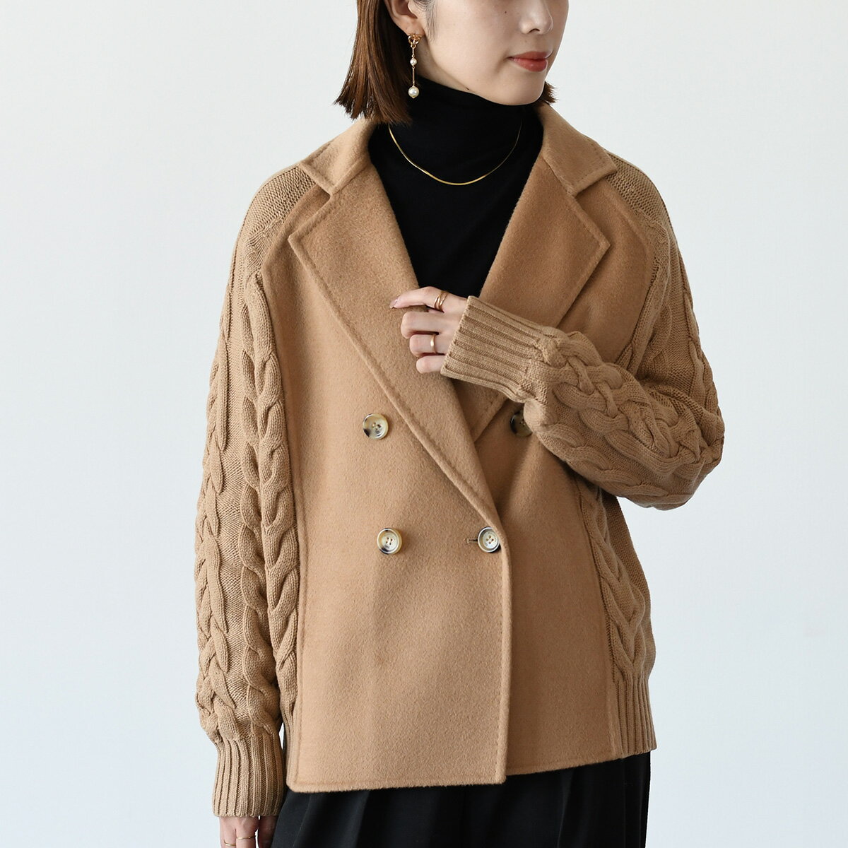新作MaxMara◇テディベア ショート コート (Max Mara/コート
