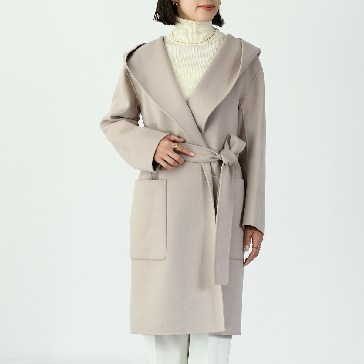 S Max Mara エス マックスマーラ アウター コート プリシッラ PRISCILLA 9011074106 レディース ベージュ ヴァージンウール ダブルフェイス フーデット コート 秋冬 軽量 おすすめ 人気 0910_p10のサムネイル