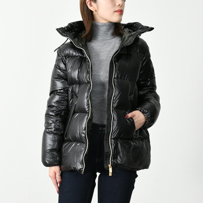TATRAS タトラス アウター ダウン LARALI ダウンジャケット LTLA23A4236 D レディース BLACK ブラック A ラインカット ハイネック 冬 防寒 軽量のサムネイル