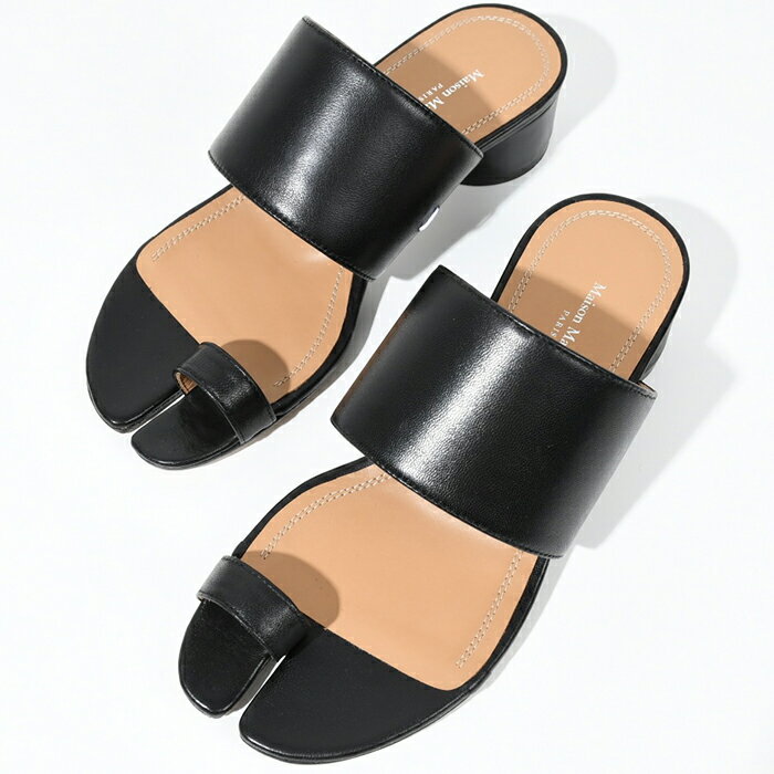 【2日間限定！最大2000円OFFクーポン配布中】MAISON MARGIELA メゾンマルジェラ シューズ サンダル タビ ローミュール S58WP0234 PR869 BLACK ブラック 黒 レディース レザー タビ シンプル 春 夏 人気 おすすめ ギフト プレゼントのサムネイル