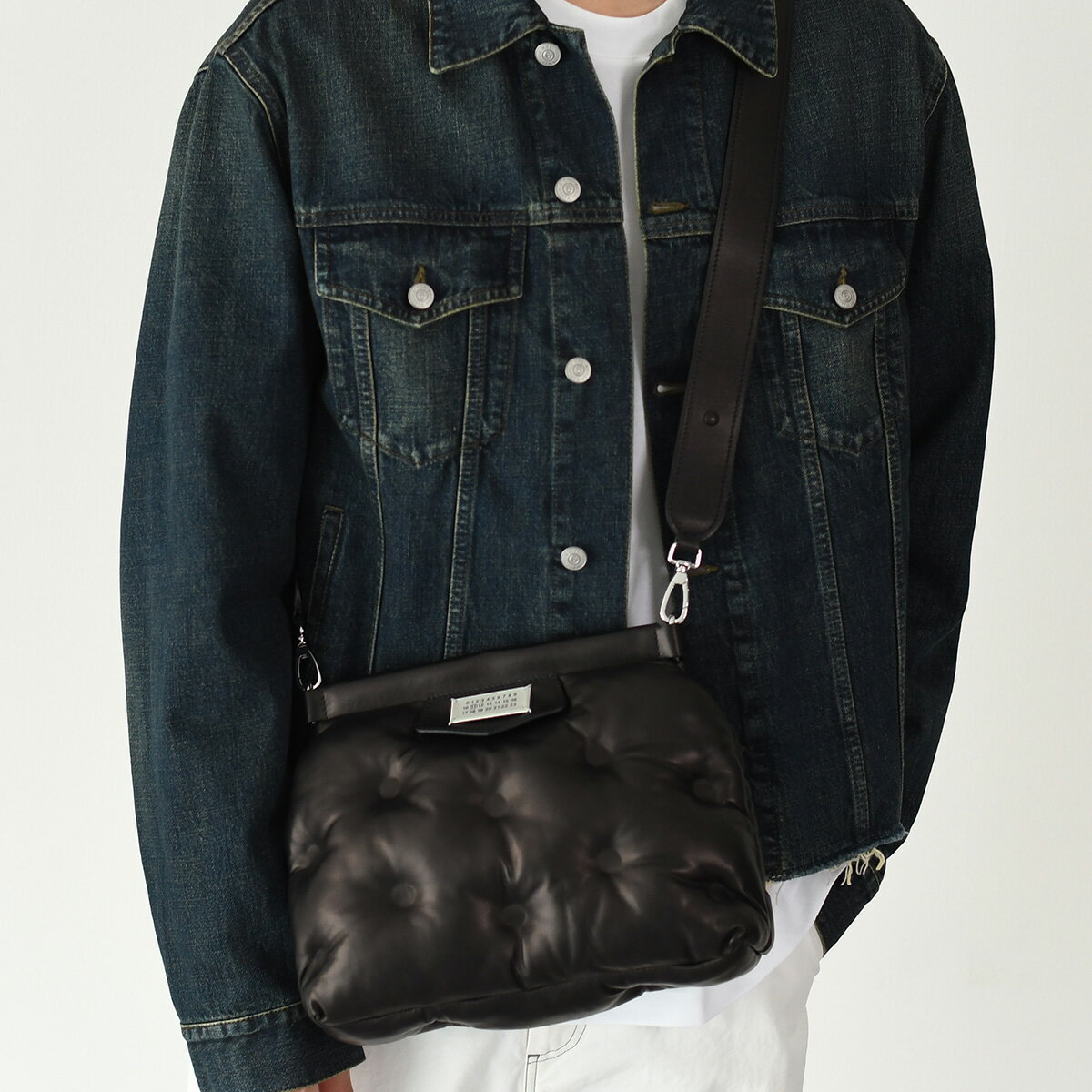 MAISON MARGIELA メゾン マルジェラ バッグ SB1WG0028P4300 グラムスラム クラシック スモール メンズ ユニセックス クラッチバッグ ショルダーバッグ ブラックのサムネイル