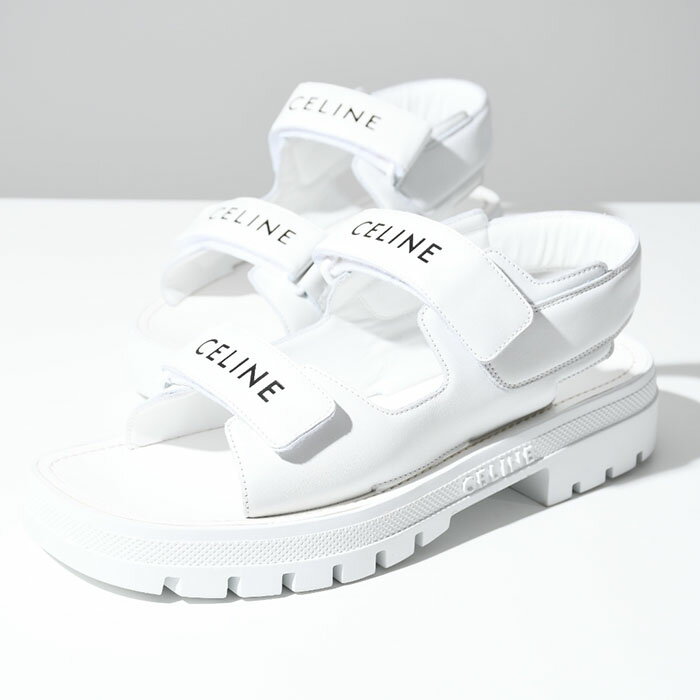 【最大2000円クーポン配布中!】CELINE セリーヌ サンダル レオ ベルクロストラップ スポーツサンダル スポサン 346753338C メンズ WHITE ホワイト ロゴ レザー シンプル カジュアル 人気 おすすめ ギフト プレゼントのサムネイル