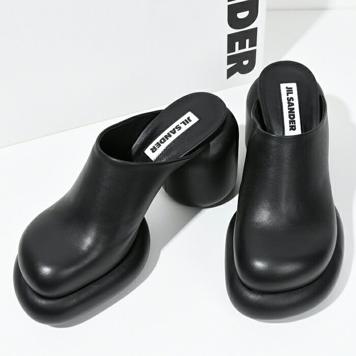 JILSANDER サンダル ブロックヒール J15WP0040 P10269 レディース ミュール シューズ 黒 BLACK ブラック レザー ヒール モード カジュアル 春夏 人気 おすすめ rc0420